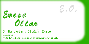 emese ollar business card